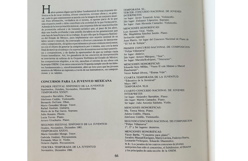 Libro conmemorativo, página 66