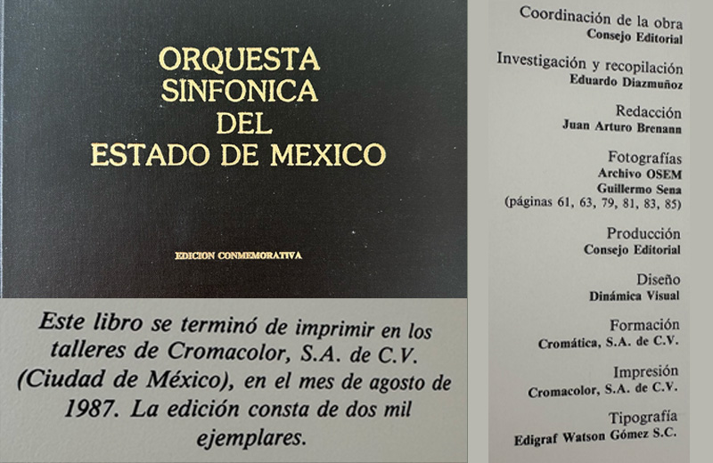 Portada libro conmemorativo OSEM